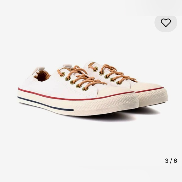 Converse Chuck Taylor All Star Shoreline Slip-On Women’s Size 7 White/Red - Picture 1 of 8